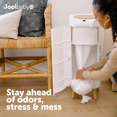 Jool Baby SMARTWAVE Diaper Pail Refill Liners (4-Pack) – Continuous Liner System - Lavender Scent, Lasts Up to 1980 Diapers in Saudi Arabia