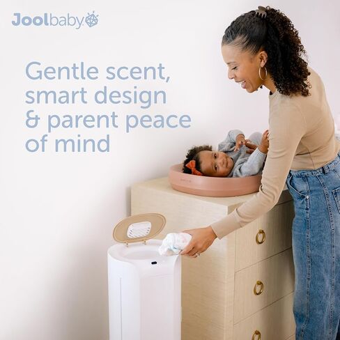 Jool Baby SMARTWAVE Diaper Pail Refill Liners (4-Pack) – Continuous Liner System - Lavender Scent, Lasts Up to 1980 Diapers in Saudi Arabia