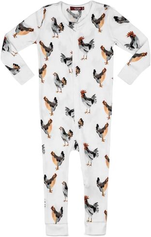Milkbarn Baby Zipper Pajama - Soft & Gentle Baby Sleepers for Boys & Girls Made of 100% GOTS-Certified Organic Cotton in Kuwait