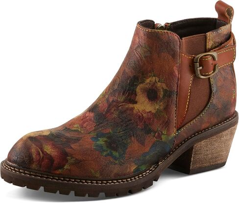 L'Artiste Farruko Women's Ankle Boot with Hand-painted Leather for Artistic Everyday Comfort in Kuwait