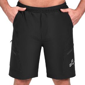 Sportneer Mens Mountain Bike Shorts - 3D Padding MTB Cycling Shorts for Men with Liner and Loose Fit in Saudi Arabia