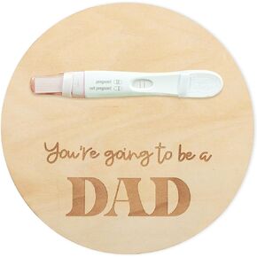 Pregnancy Announcement For Dad - Creative Baby Surprise Announcement, Hi Daddy Test Souvenir Wooden Sign, Revealing Pregnancy To Husband, You Are Going To Be A Dad Wooden Board (Hello Daddy) in Kuwait