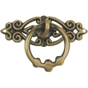 Drawer Handles, 10pcs, Cabinet Cupboard Vintage Antique Brass Ring Drawer Handle Knob Home Decoration in Kuwait