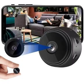 Secret Camera Mini Camera Small Cam Home Security Hidden Camera WiFi Spy Nanny Cam with Phone App Video Recording Remote Monitor Kids Camera Pet Camera Indoor Room Use in Kuwait