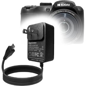شاحن BoxWave متوافق مع Kodak PIXPRO AZ255 - شاحن حائط مباشر (15 وات)، شحن سريع لجهازك باستخدام كابل مدمج بطول 3 أقدام in Kuwait