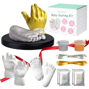 Lilian&Gema Baby Casting Kit Hands and Feet Mold - 3D Baby Hand & Foot Molds for Newborn Keepsake, Perfect Gifts for New Mom, First Birthday, Baby Shower in Saudi Arabia