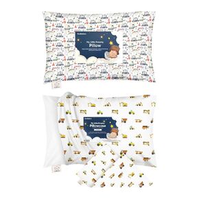 KeaBabies Toddler Pillow with Pillowcase and Toddler Pillowcase for 13X18 Pillow - Soft Cotton Kids Pillow for Sleeping - Soft and Breathable, Perfect for Boys, Girls, Kids, Travel, Nap in Kuwait