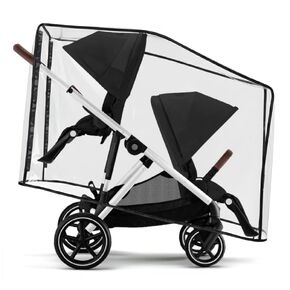غطاء المطر لعربة الأطفال Cybex Gazelle S المزدوجة (متوافق مع Cybex Gazelle S، وGazelle S 2، وe-Gazelle S) - درع مزدوج للطقس (عربة الأطفال غير متضمنة) in Kuwait