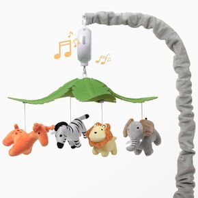 Baby Crib Mobile for Girls, Soft Plush Woodland Characters Rabbit Elephant Bear Sheep, Pink and White Nursery Decor, Calming Soother with 12 Lullabies Essential and Perfect Gift for Girls in Saudi Arabia