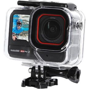 غطاء حافظة للغوص لكاميرا Insta360 Ace Pro 2/Ace Pro Action، حافظة واقية مع حشوة مضادة للضباب لـ Insta360 Ace Pro 2، مقاومة للماء حتى 30M/98FT in Kuwait