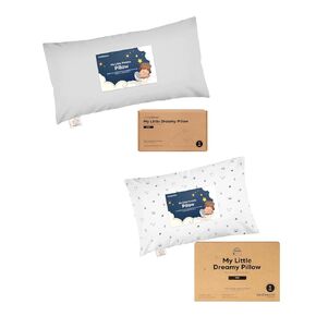 KeaBabies Buddy Toddler Pillow with Pillowcase 10x18 and Mini Toddler Pillow with Pillowcase 9X13 - Soft and Breathable Kids Cushion for Sleeping - Kids Small Traveling Cushion in Kuwait