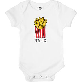 The Spunky Stork Baby Girl Boy Small Fry French Fries Organic Funny Bodysuit in Saudi Arabia