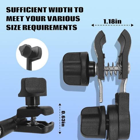 Umbrella Holder, 360° Adjustable Universal Umbrella Mount for Push Carts & Club Cars, Scratch-Free Clamp Attachment for Sun & Rain Protection in Kuwait