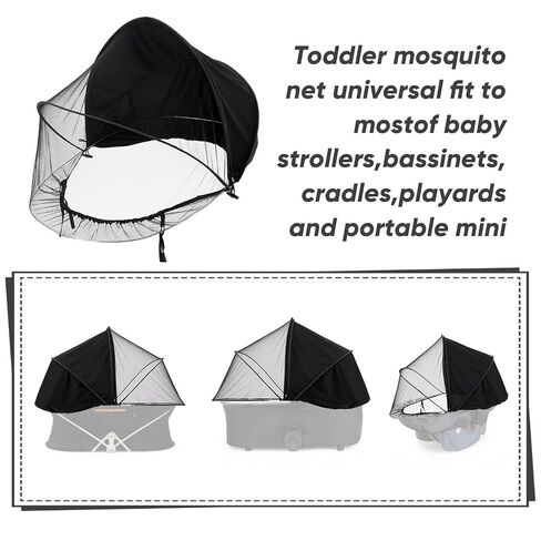 Replacement Canopy for Graco Stroller – 2-in-1 Stroller Cover with UV Sun Shade & Mosquito Net, Breathable Protection with 2-Way Zipper for Walks, Parks, and On-the-Go Travel in Kuwait