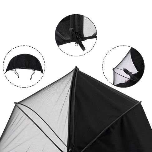 Replacement Canopy for Graco Stroller – 2-in-1 Stroller Cover with UV Sun Shade & Mosquito Net, Breathable Protection with 2-Way Zipper for Walks, Parks, and On-the-Go Travel in Kuwait