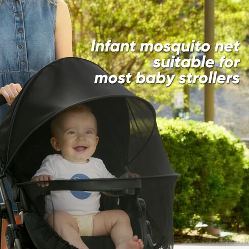 Replacement Canopy for Graco Stroller – 2-in-1 Stroller Cover with UV Sun Shade & Mosquito Net, Breathable Protection with 2-Way Zipper for Walks, Parks, and On-the-Go Travel in Kuwait