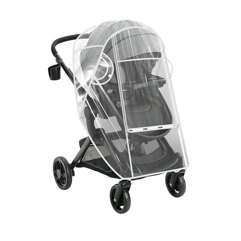Universal Stroller Rain Cover Compatible with Graco, Waterproof Stroller Cover - Clear Weather Shield, Breathable Windproof Protection for Travel Strollers in Kuwait