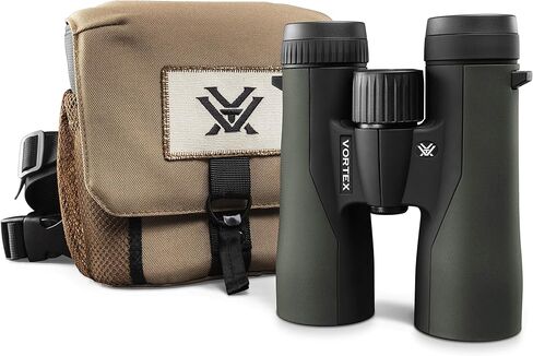Vortex Crossfire HD 10x42 Binoculars (Mossy Oak Bottomland) - HD Optical System, Tripod Adaptable, Rubber Armor, Waterproof, Fogproof, Shockproof, Included GlassPak - Unlimited, Unconditional Warranty in Kuwait
