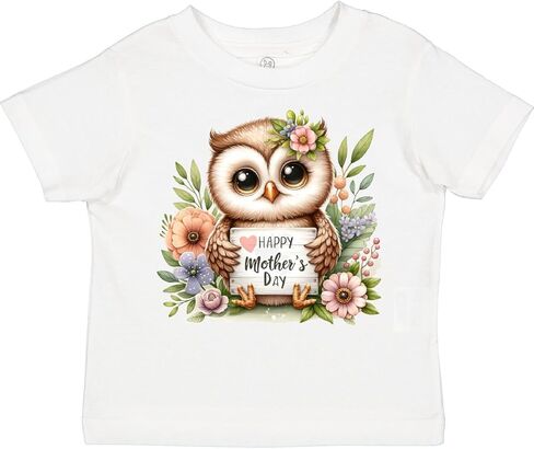 inktastic Happy Mother's Day Owl Toddler T-Shirt in Kuwait