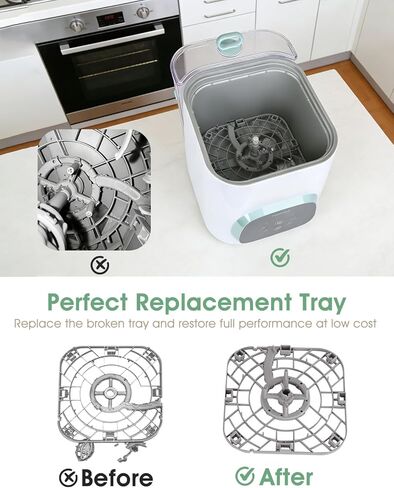 صينية قاعدة بديلة لغسالة زجاجات Momcozy، صينية سفلية متوافقة مع MomCozy KleanPal Pro & Grownsy EaseClean Bottle Washer Pro، ملحقات بديلة لغسالة زجاجات الأطفال خالية من مادة BPA in Kuwait