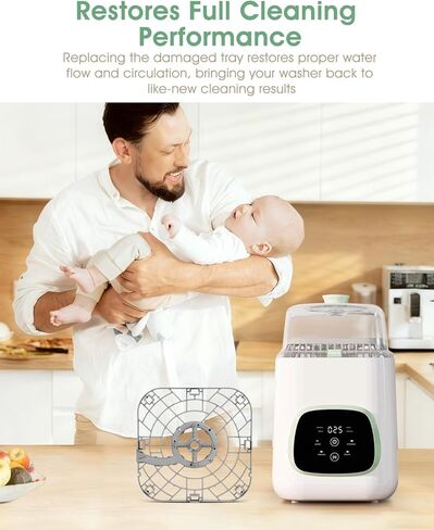 صينية قاعدة بديلة لغسالة زجاجات Momcozy، صينية سفلية متوافقة مع MomCozy KleanPal Pro & Grownsy EaseClean Bottle Washer Pro، ملحقات بديلة لغسالة زجاجات الأطفال خالية من مادة BPA in Kuwait