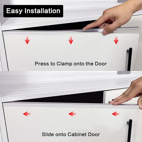 MONOID Drawer Edge Protector, Slip-On Clear Table Corners Guards, Door Kitchen Furniture Bumper, Prevent Wear, Impact Protection, Ease to Cut, 3/4" Thick, 36" Length – Clear, Pack of 5 in Kuwait
