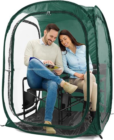 WeatherPod® The Original Shark Tank MyPod™ 1-2 Person Pop-Up Pod - Stay Warm, Dry, and Out of The Sun - Weather Pod for Sports, Rain, or Wind (Royal Blue, 40" L x 40" W x 59" H) in Kuwait