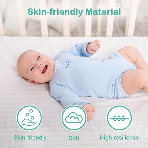Soft Pack and Play Mattress, high Density Foam,Breathable Soft Cover,Portable and Lightweight Pack n Play Mattress,Comfortable for Baby When Playing and Sleeping in Kuwait