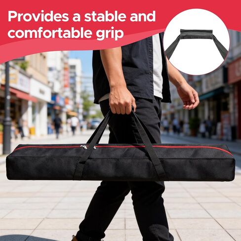 51x10x6 in Heavy Duty Backdrop Stand Bag with Handles, Fully Padded Carrying Case with Built-in Dual Pockets for Pipe and Drape, Tripods, Light Stands, and Other Equipment in Kuwait