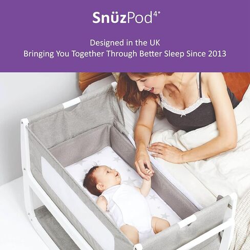 Snuz - Baby Crib Waterproof Mattress Protector for Night Time Accidents, Super Soft and Absorbent Cotton Pad, Hypoallergenic, Machine Washable (30 x 16") in Kuwait