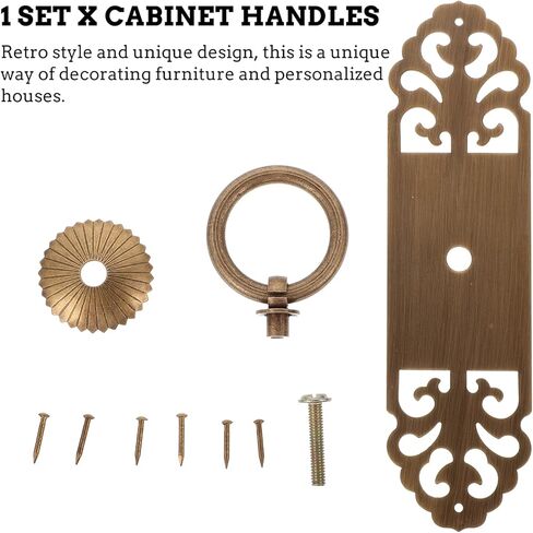 Drawer Handles, Ring Closet Door Handles Knobs Chinese Style Kitchen Cabinet Handle in Kuwait
