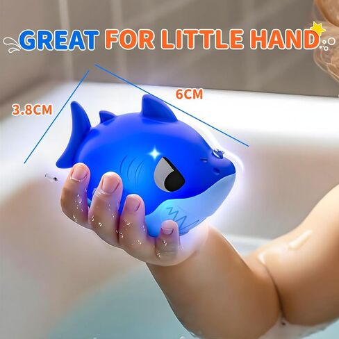 6 Packs Light Up Bath Toys for Kids Ages 1-3, Sea Animals Bathtub Toys for Baby 12-18 Months Toddlers 2-4, Water Activated Pool Toys for 1 2 Year Old Boy Girl Gifts in Kuwait