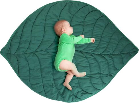 VARIPOWDER Baby Play Mat 56x42 Cotton Crawling Cushion Nursery Rug Soft Reversible Washable Folding Floor Playpen Mat Decor for Girls Boys in Kuwait