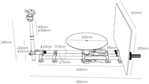 Motorized 360 Photo Booth Turntable with Tripod Mount and APP Control for Jewelry and Perfume Photography in Kuwait