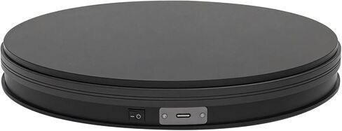 Turntable Electric Photography, (10 Kg) 22.04 Capacity Load, Stand Display Smart Rotating, Speed 20S Rotation, Ideal Photography Product, Watch Display & Jewelry, USB Powered in Kuwait