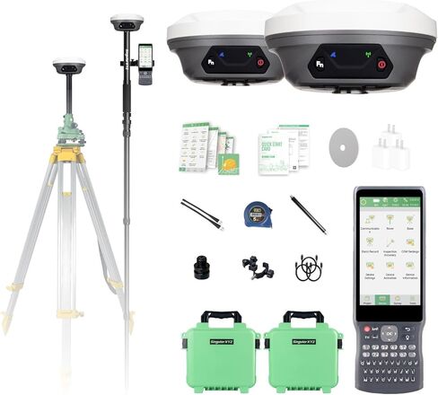 RTK GNSS Survey Equipment 60° Tilt Built-in IMU,Equipped with Rover Handheld GPS and Software Ideal for Land Surveying,GIS,Mine Surveying,Topographic in Saudi Arabia