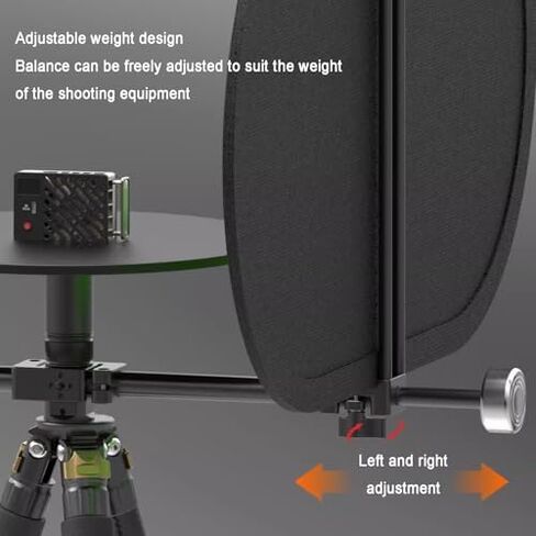 Manual 360° Photography Turntable, Video Rotating Platform 12 Inch, with 1/4″ & 3/8″ Threads,29×16.5 Inch Background Cloth, Photo Booth for Product in Kuwait