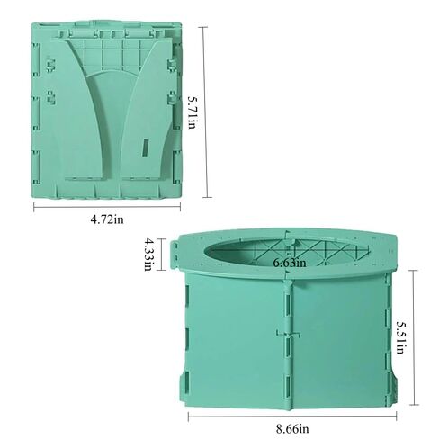Portable Toddler Potty, Bags, Foldable, Travel Toilet- Leak-Proof, On-the-Go, Potty Training Essentials, Cleaning Bags, Car, Camping, Outdoor in Kuwait