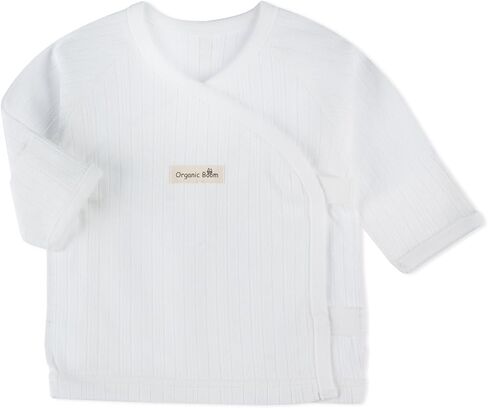 100% Certified Organic Cotton Breathable Super Soft Stretchy Jacquard Side-Snap Baby Mitten Cuff Top Eczema in Saudi Arabia