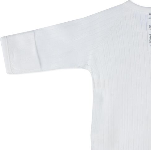 100% Certified Organic Cotton Breathable Super Soft Stretchy Jacquard Side-Snap Baby Mitten Cuff Top Eczema in Saudi Arabia