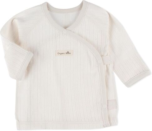 100% Certified Organic Cotton Breathable Super Soft Stretchy Jacquard Side-Snap Baby Mitten Cuff Top Eczema in Saudi Arabia