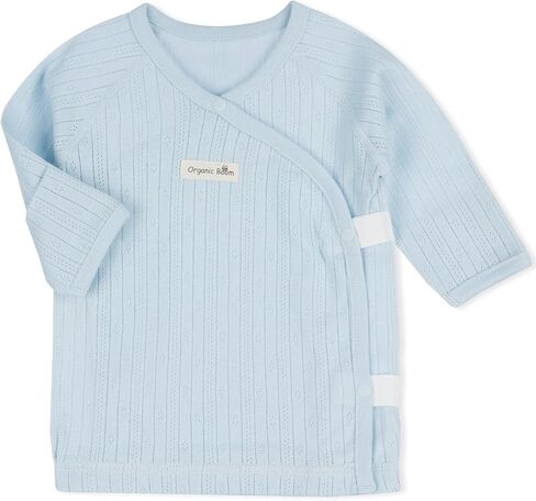 100% Certified Organic Cotton Breathable Super Soft Stretchy Jacquard Side-Snap Baby Mitten Cuff Top Eczema in Saudi Arabia