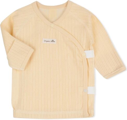 100% Certified Organic Cotton Breathable Super Soft Stretchy Jacquard Side-Snap Baby Mitten Cuff Top Eczema in Saudi Arabia