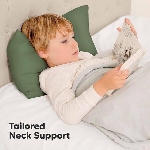 KeaBabies Toddler Pillow with Pillowcase and Toddler Pillowcase 13X18 - Soft Cotton Kids Pillow for Sleeping - Soft and Breathable, Perfect for Boys, Girls, Kids, Travel, Nap in Kuwait