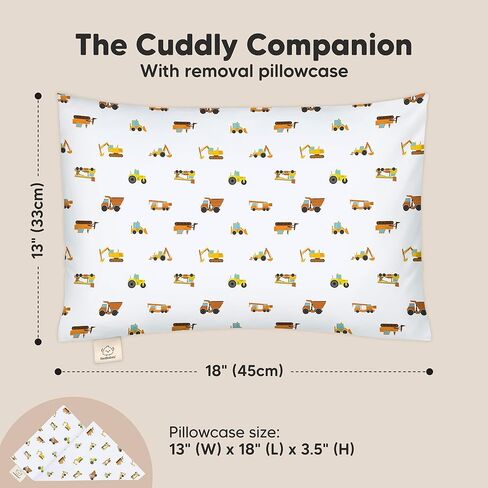 KeaBabies Toddler Pillow with Pillowcase and Toddler Pillow with Pillowcase, Jumbo 14X20-13x18 Nursery Kids Bedding Set for Sleeping - Soft Cotton Sleeping Essentials for Kids in Kuwait