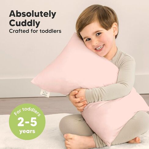 KeaBabies Toddler Pillow with Pillowcase and Toddler Pillowcase for 13X18 Pillow - 13x18 Nursery Kids Bedding Set for Sleeping - Soft, Breathable Case for Nap and Sleep, Cute Prints for Boys and Girls in Kuwait