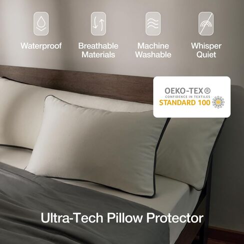 وسادة Coop Sleep Goods Cool+ Cooling للأطفال الصغار + حزمة رمادية لحماية الوسادة المقاومة للماء بتقنية فائقة in Kuwait