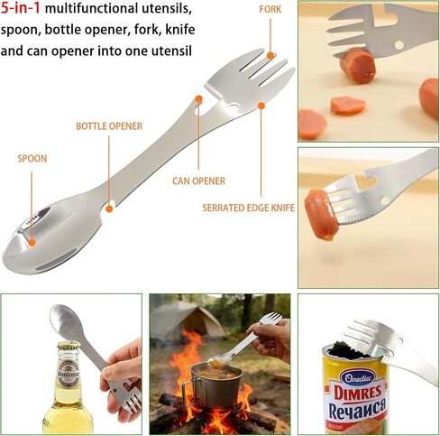 ShenDu Military Canteen، الحرب العالمية الثانية الأمريكية GI Style 1 Quart Water Canteen Kit مع كأس مقصف من الألومنيوم، سبورك من الفولاذ المقاوم للصدأ وغطاء للتخييم، والمشي لمسافات طويلة، وحقائب الظهر in Saudi Arabia