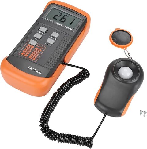 Light Meter, LX1330B Digital Luxmeter, LCD Display Light Meter Photometer Tester, 0-200,000 Testing Illuminometer for Plants, Car Headlights, Home & Office LEDs in Kuwait