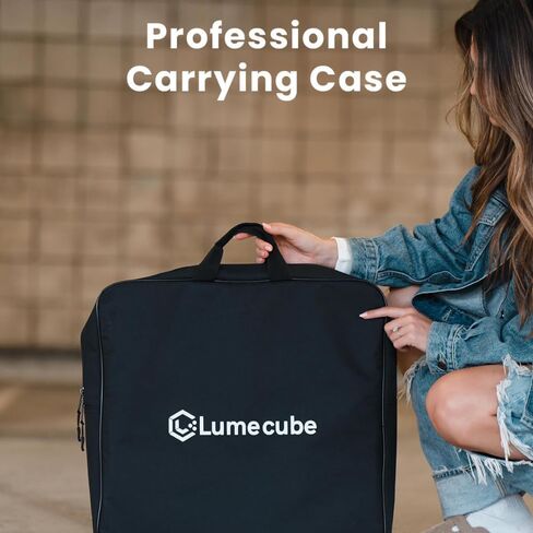 Lume Cube Ring Light Pro | إضاءة احترافية لاسلكية للتصوير الفوتوغرافي والبث المباشر والفيديو | لون وسطوع قابل للتعديل | يشتمل على حامل ثلاثي القوائم قوي ومحمول وحقيبة حمل مبطنة in Kuwait